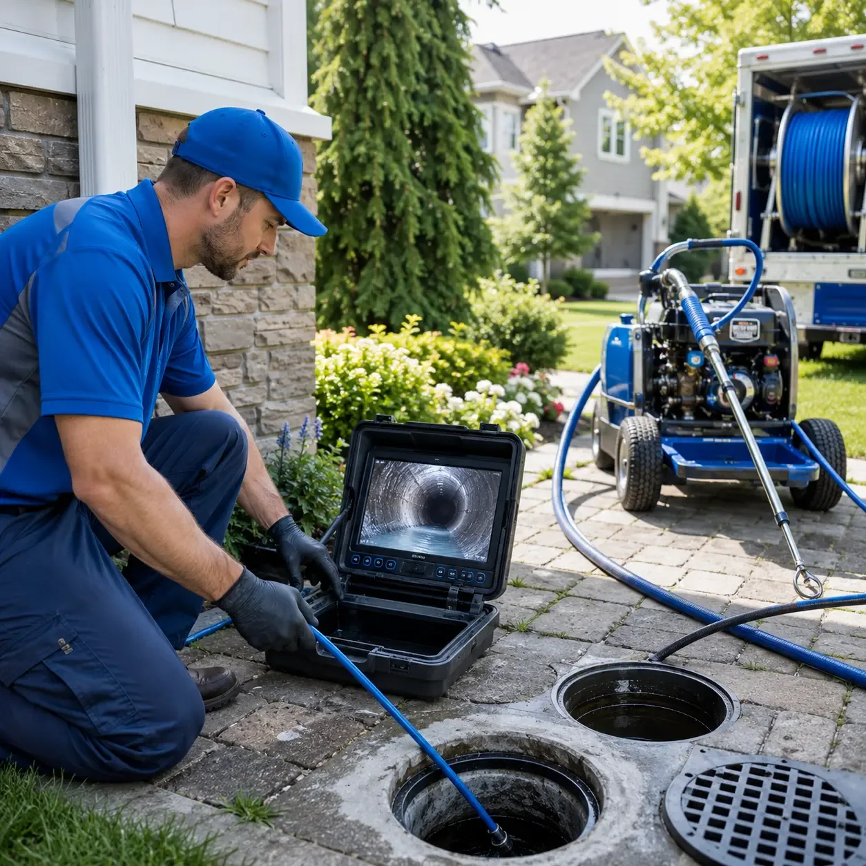 Outdoor drain cleaning professionals serving Pflugerville, TX